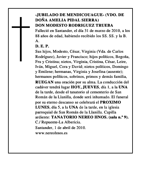 DON MODESTO RODRIGUEZ TRUEBA