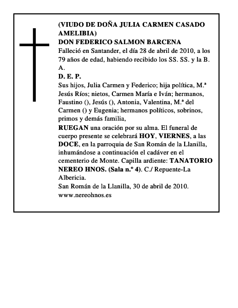 DON FEDERICO SALMON BARCENA