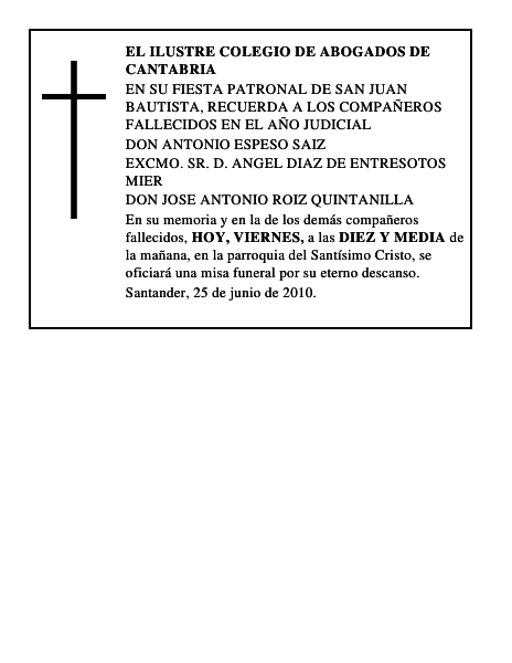 EL ILUSTRE COLEGIO DE ABOGADOS DE CANTABRIA