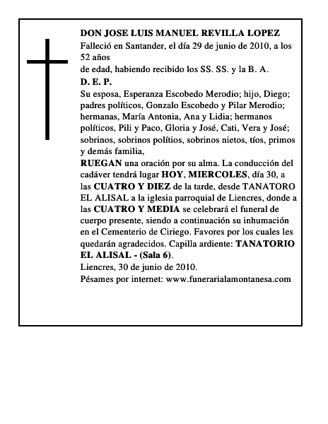 DON JOSE LUIS MANUEL REVILLA LOPEZ