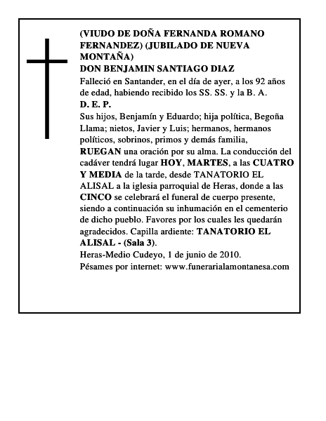 DON BENJAMIN SANTIAGO DIAZ