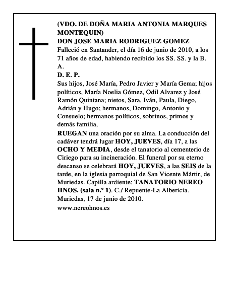 DON JOSE MARIA RODRIGUEZ GOMEZ