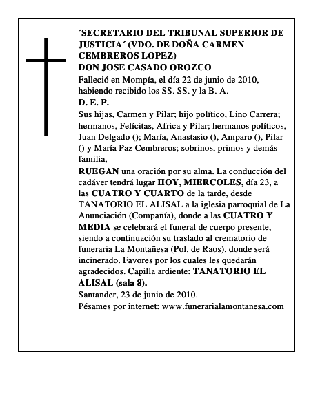 DON JOSE CASADO OROZCO