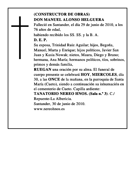 DON MANUEL ALONSO HELGUERA