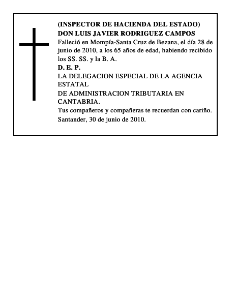DON LUIS JAVIER RODRIGUEZ CAMPOS