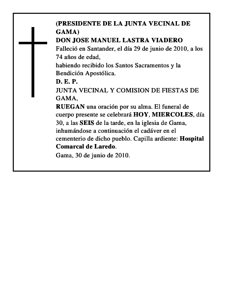 DON JOSE MANUEL LASTRA VIADERO