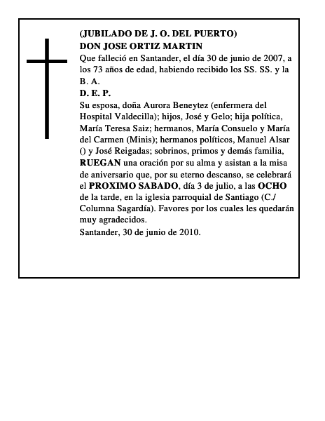 DON JOSE ORTIZ MARTIN
