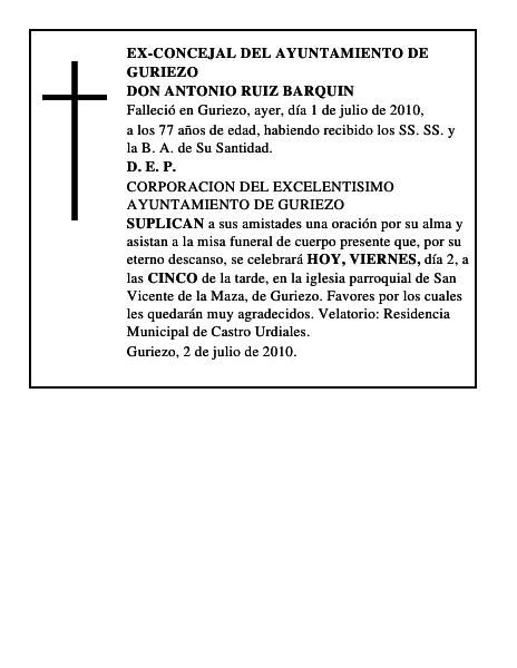 DON ANTONIO RUIZ BARQUIN