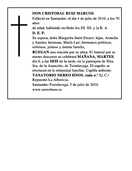 DON CRISTOBAL RUIZ MARCOS
