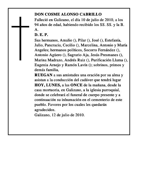 DON COSME ALONSO CABRILLO