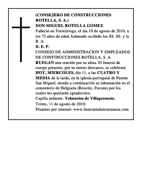 DON MIGUEL ROTELLA GOMEZ
