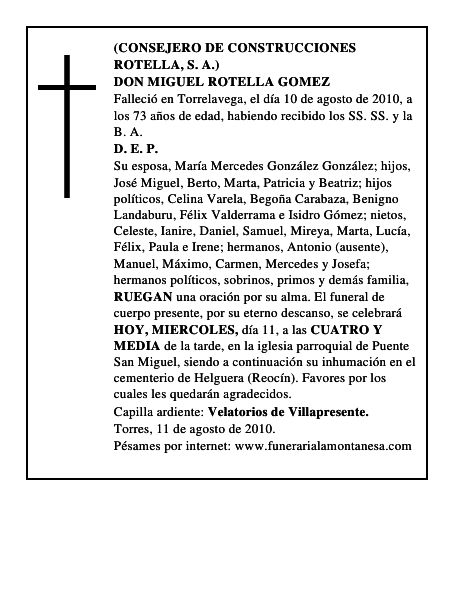 DON MIGUEL ROTELLA GOMEZ
