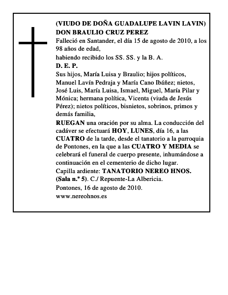 DON BRAULIO CRUZ PEREZ