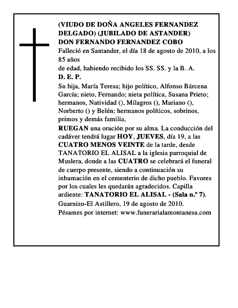 DON FERNANDO FERNANDEZ COBO