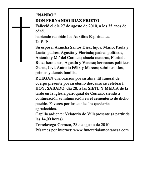 DON FERNANDO DIAZ PRIETO