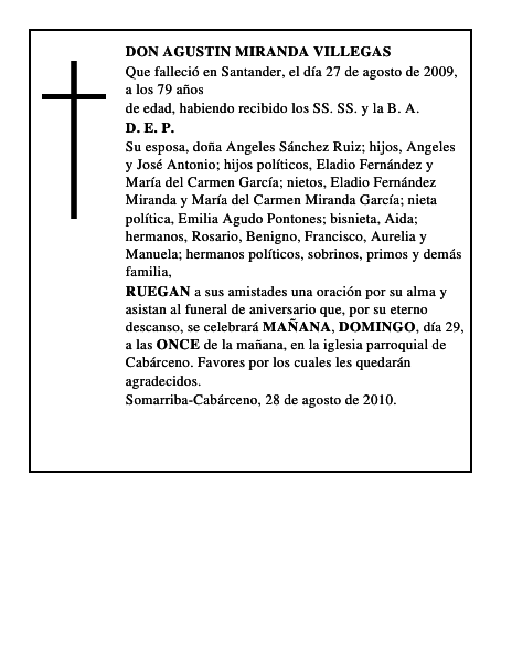 DON AGUSTIN MIRANDA VILLEGAS