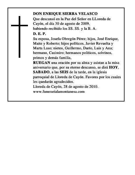 DON ENRIQUE SIERRA VELASCO