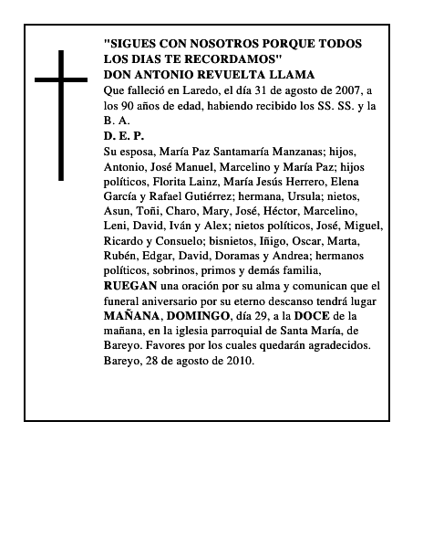 DON ANTONIO REVUELTA LLAMA