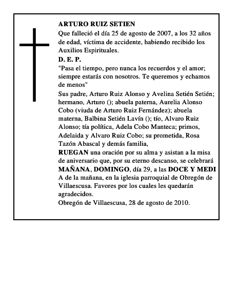 ARTURO RUIZ SETIEN