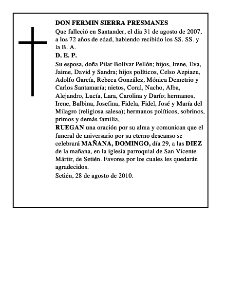 DON FERMIN SIERRA PRESMANES