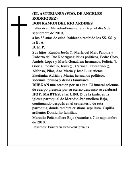 DON RAMON DEL RIO ARDINES