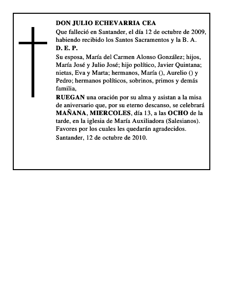 DON JULIO ECHEVARRIA CEA