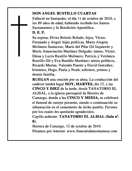 DON ANGEL BUSTILLO CUARTAS