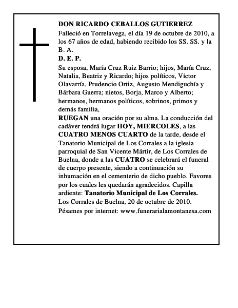 DON RICARDO CEBALLOS GUTIERREZ