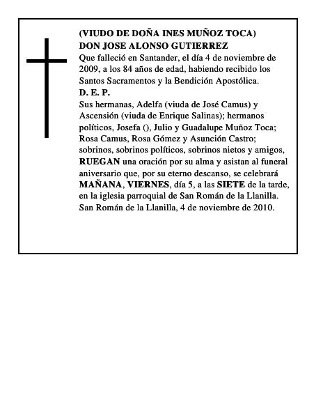 DON JOSE ALONSO GUTIERREZ