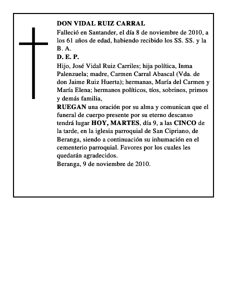 DON VIDAL RUIZ CARRAL