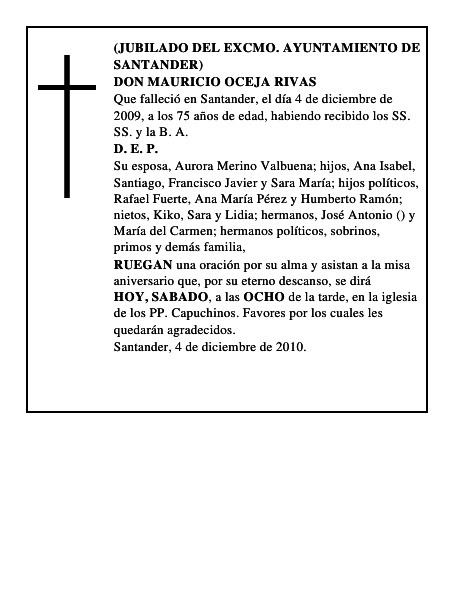 DON MAURICIO OCEJA RIVAS