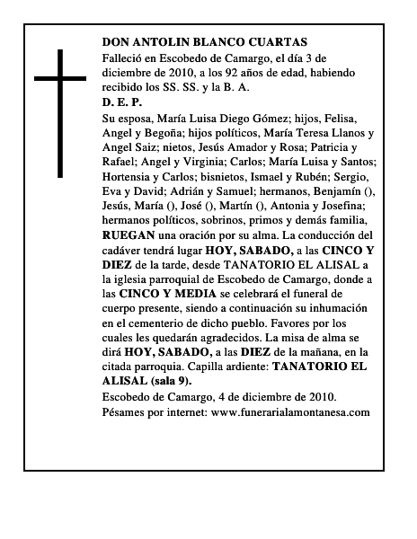 DON ANTOLIN BLANCO CUARTAS