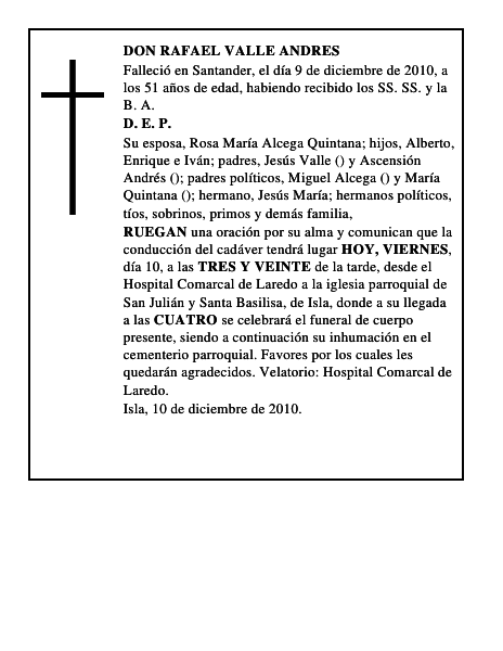 DON RAFAEL VALLE ANDRES