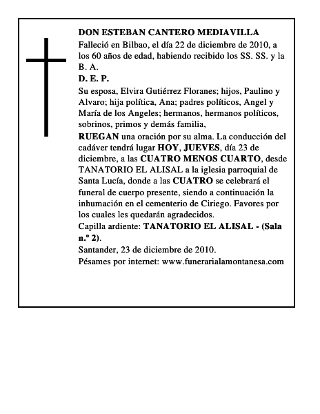DON ESTEBAN CANTERO MEDIAVILLA