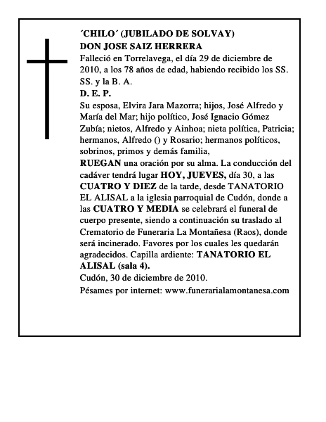 DON JOSE SAIZ HERRERA
