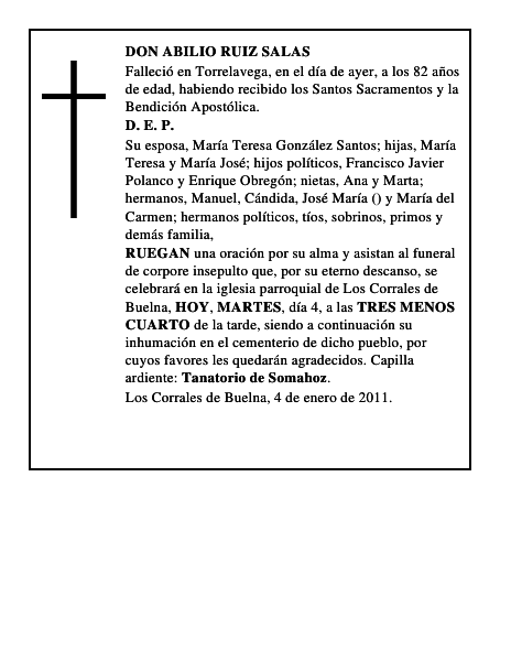 DON ABILIO RUIZ SALAS