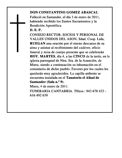DON CONSTANTINO GOMEZ ABASCAL