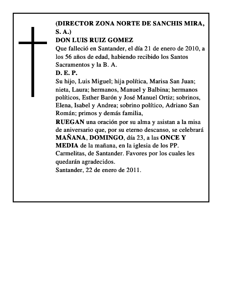 DON LUIS RUIZ GOMEZ