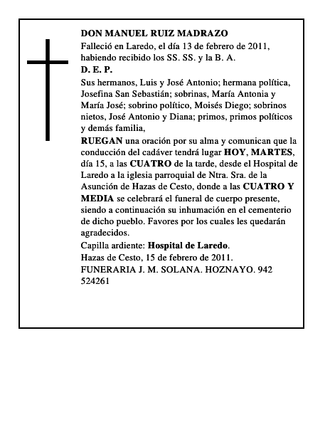 DON MANUEL RUIZ MADRAZO