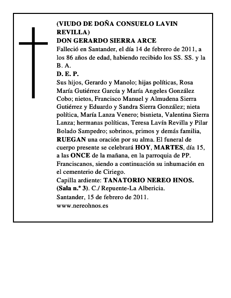 DON GERARDO SIERRA ARCE