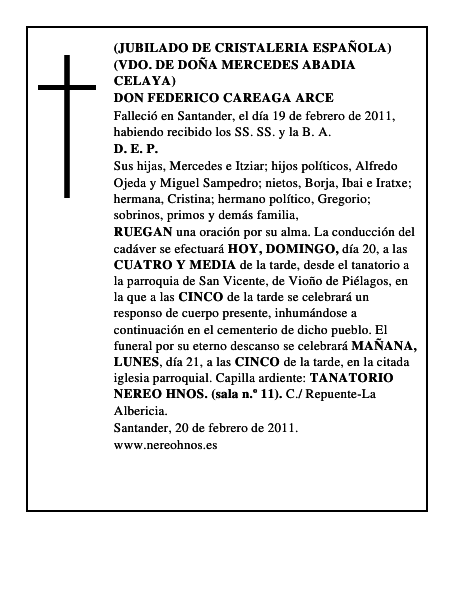 DON FEDERICO CAREAGA ARCE