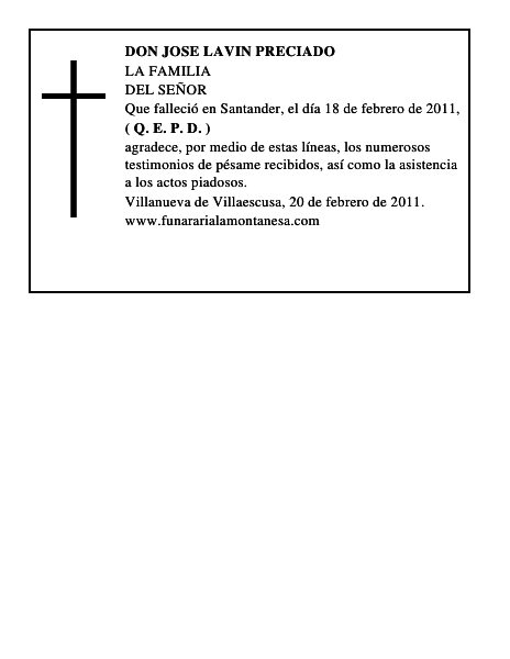 DON JOSE LAVIN PRECIADO