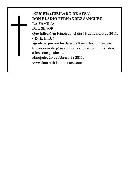 DON ELADIO FERNANDEZ SANCHEZ