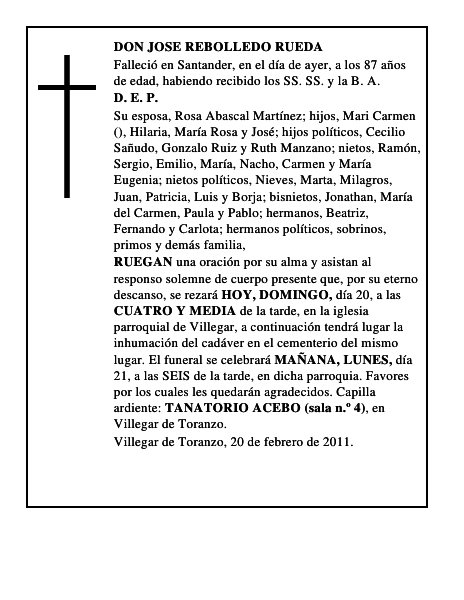 DON JOSE REBOLLEDO RUEDA