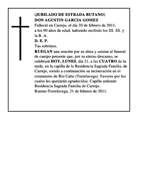 DON AGUSTIN GARCIA GOMEZ