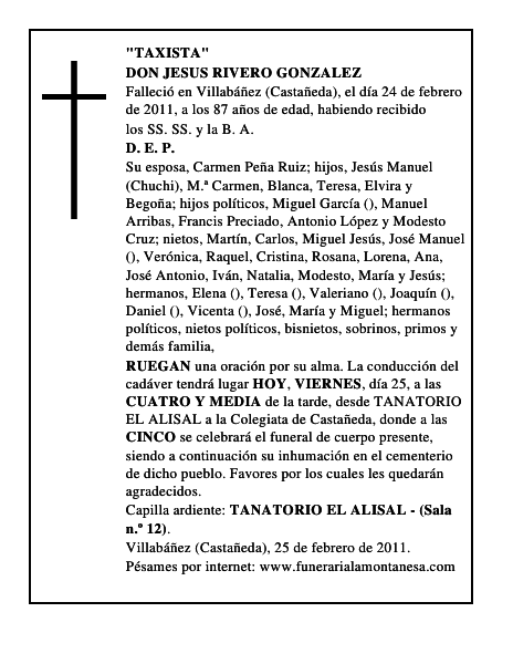 DON JESUS RIVERO GONZALEZ