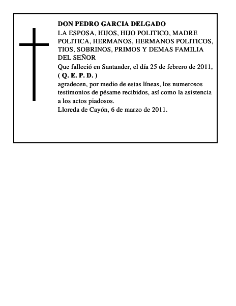 DON PEDRO GARCIA DELGADO