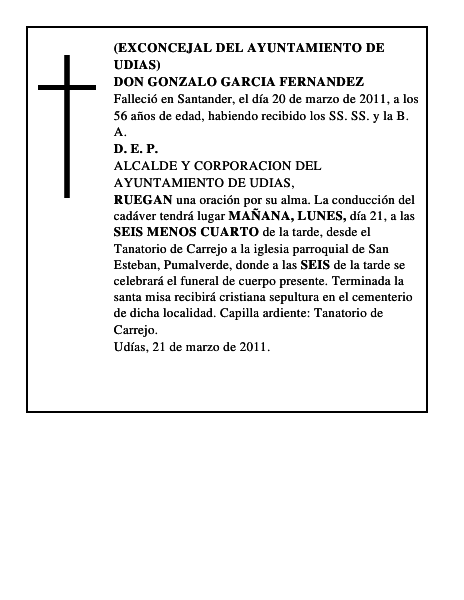 DON GONZALO GARCIA FERNANDEZ