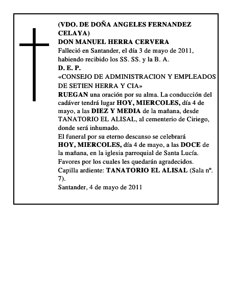 DON MANUEL HERRA CERVERA