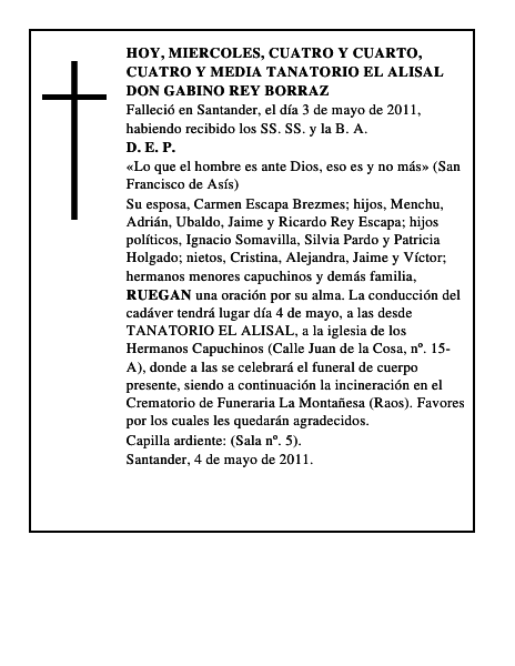 DON GABINO REY BORRAZ